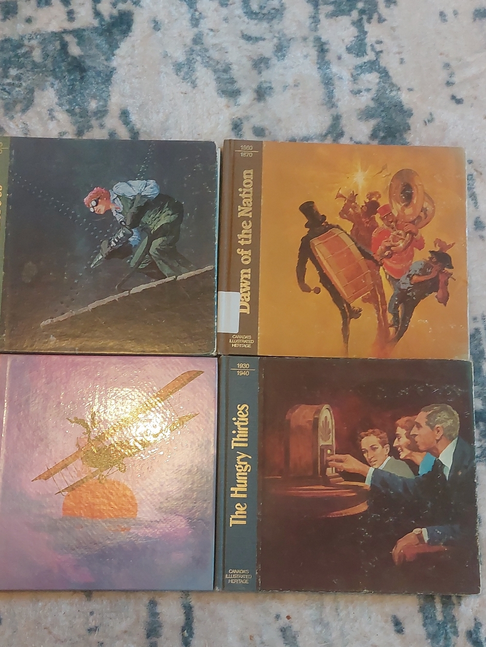 Vintage Canada's Illustrated Heritage Books Set of 4 Hardcover History